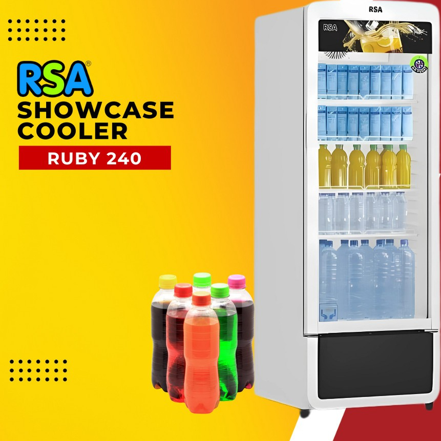 KULKAS Showcase RSA 4 Rak - (RUBY-240)