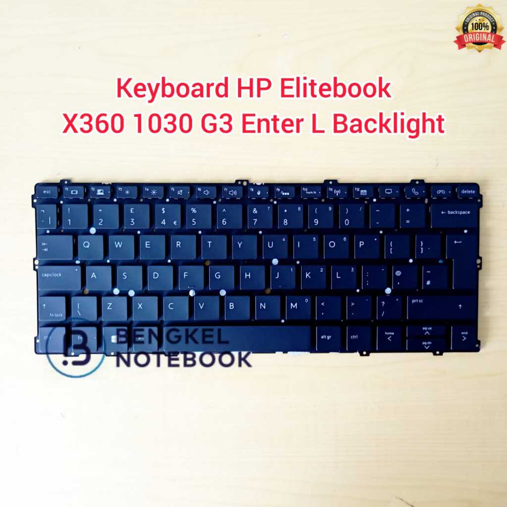 Keyboard HP EliteBook X360 1030 G2 1030 G3 1030 G4 Enter L Backlight