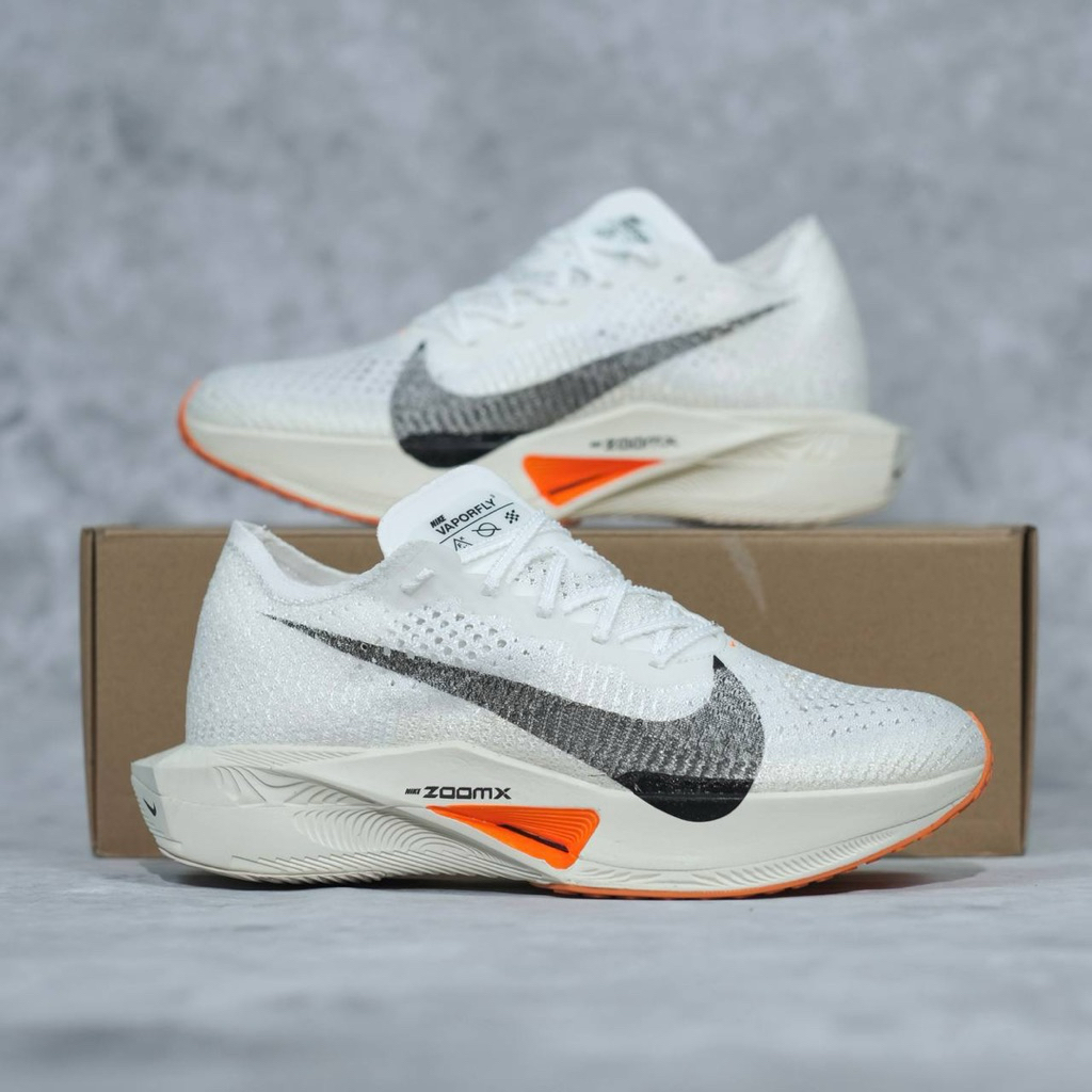 Sepatu pria Sepatu Running Sepatu Olahraga Nike Zoom X Vaprorfly Nex% 3 Prototype White Black Phanto