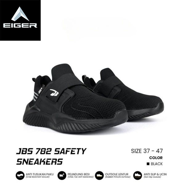 Eiger Hike Adventure - Sepatu Jbs 782 Safety Sneakers Sepatu Anti Tusukan Benda Tajam Paku Besi