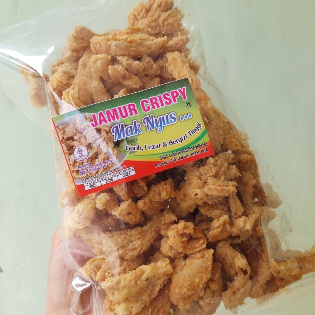 Kripik Jamur Kemasan Kripik Jamur Tiram Crispy Homemade