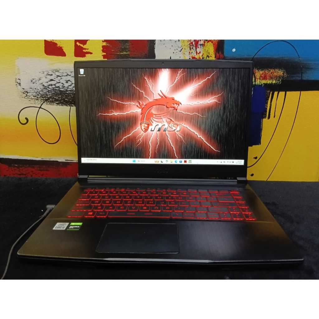 Laptop gaming MSI GF63 i5 10500H NVIDIA GTX 1650 4Gb