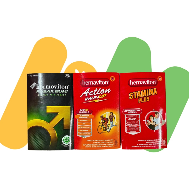 HEMAVITON STAMINA PLUS / HEMAVITON ACTION IMUNUP / HEMAVITON PASAK BUMI