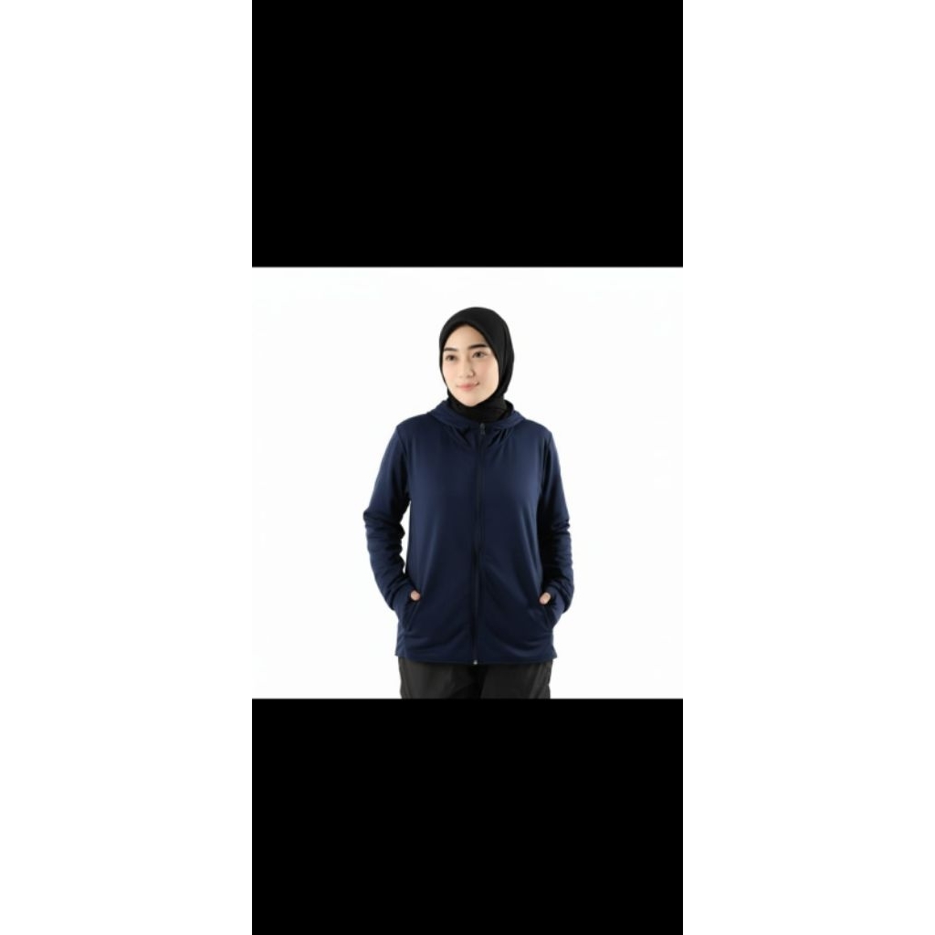 promo jaket mesh Hoodie UV protection olahraga JPS women airms jaket lari mesh hoodie