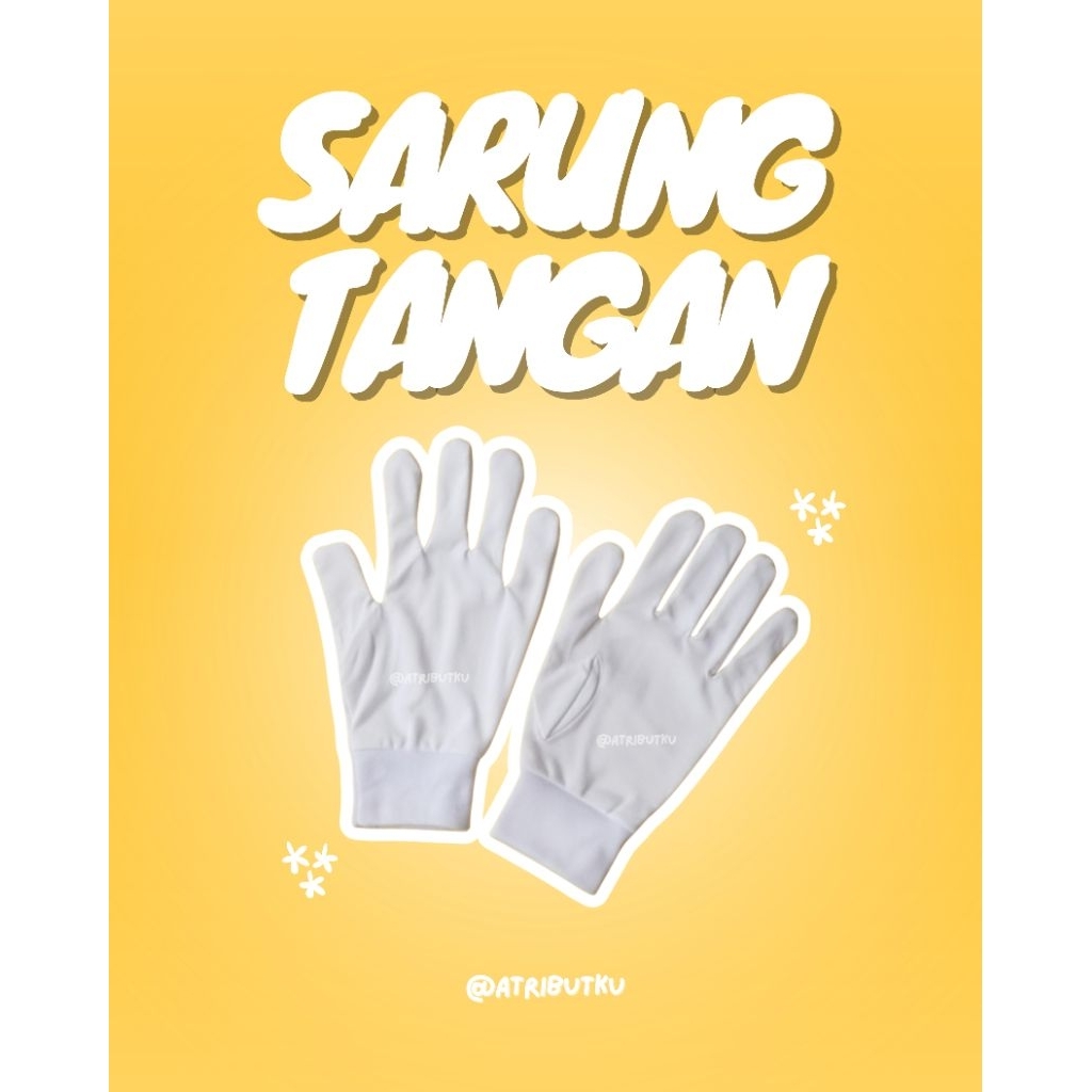 Sarung tangan putih paskibra/ Atribut Paskibra Murah/PDU Paskibra/Atribut murah/paskibra murah/atrib