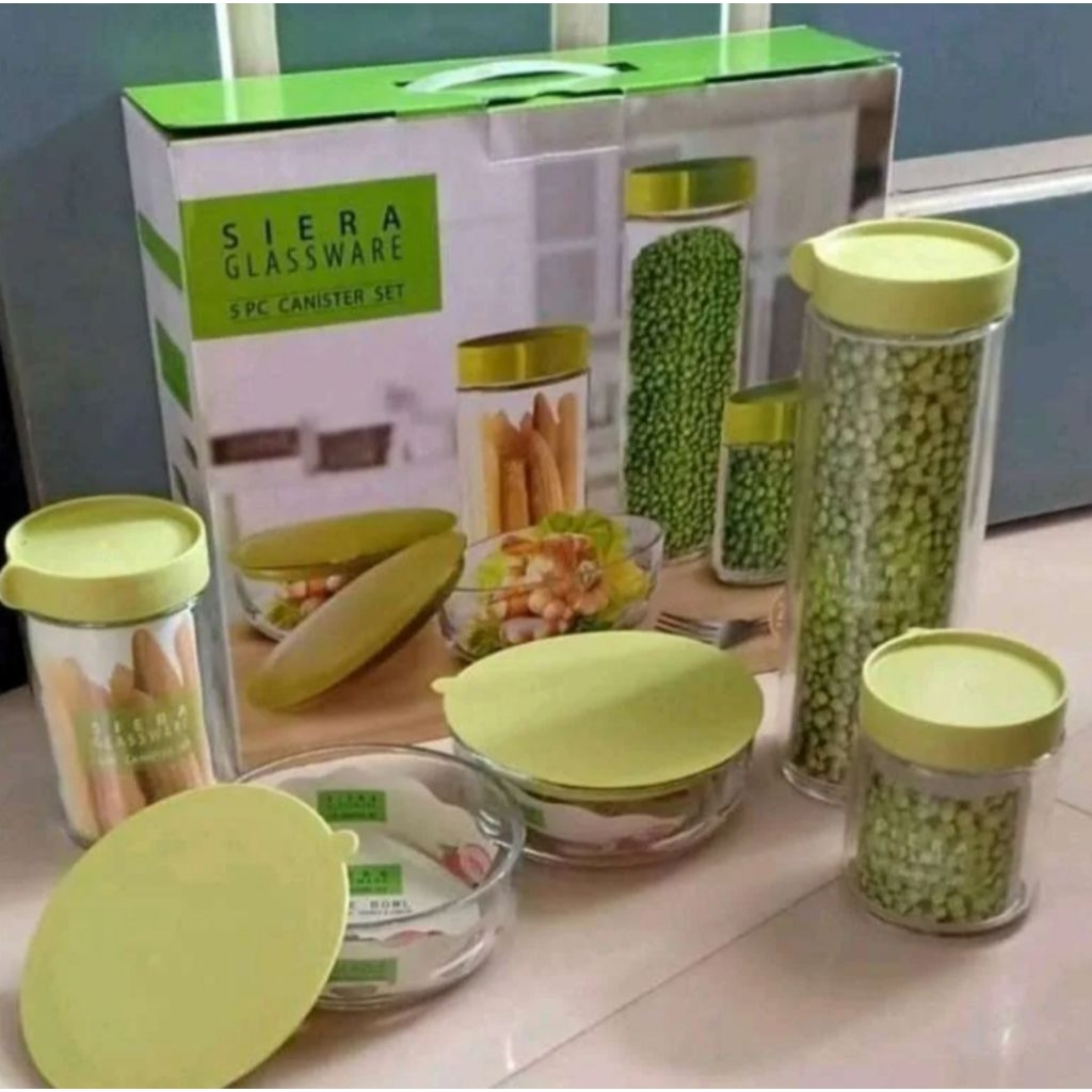 Toples Kaca Set Isi 5