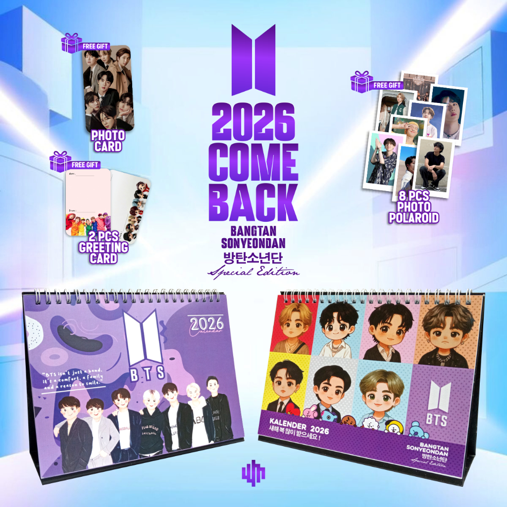 BTS SPECIAL EDITION | Kalender BTS 2026 | Kalender Meja 2026