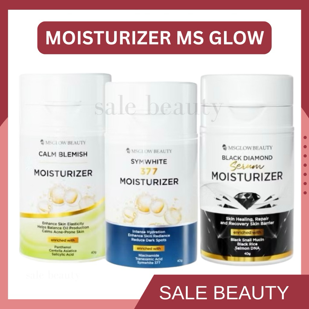 MOISTURIZER MS GLOW / BLACK DIAMOND MOISTURIZER MS GLOW /MOISTURIZER SYMWHITE 377 MS GLOW / ACNE CAL
