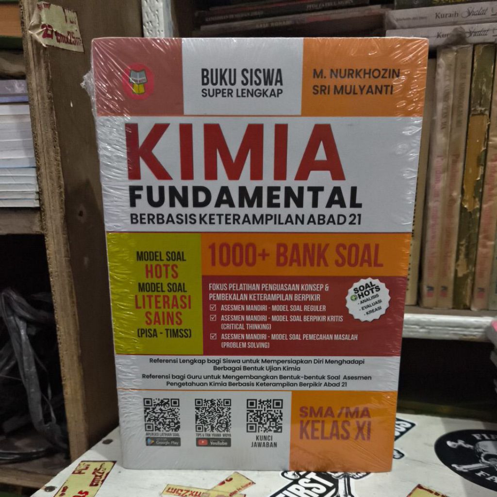 BUKU KIMIA FUNDAMENTAL 1000 PLUS BANK SOAL SMA/MA KELAS 11 PLUS SOAL HOTS