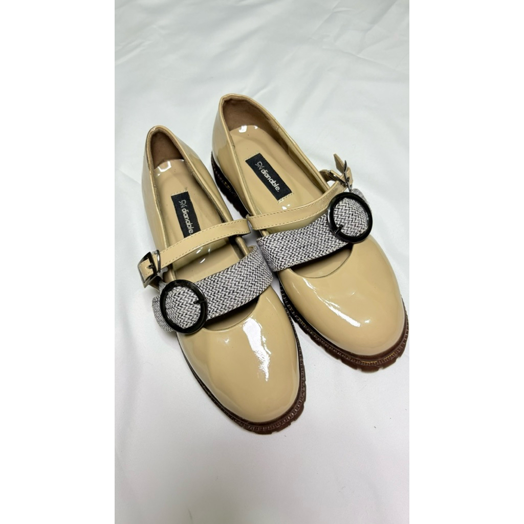 PL Dianable - Gumi Khaki Docmart Maryjanes Sepatu Wanita