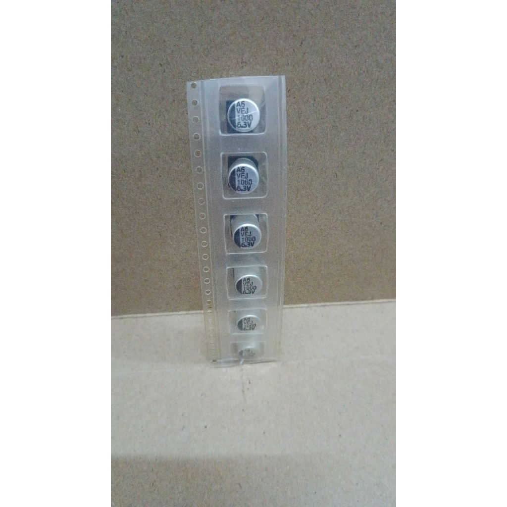 6407 kapasitor elco smd tempel 1000uf 1.000uf 1000 1.000 uf 6.3v 6,3v