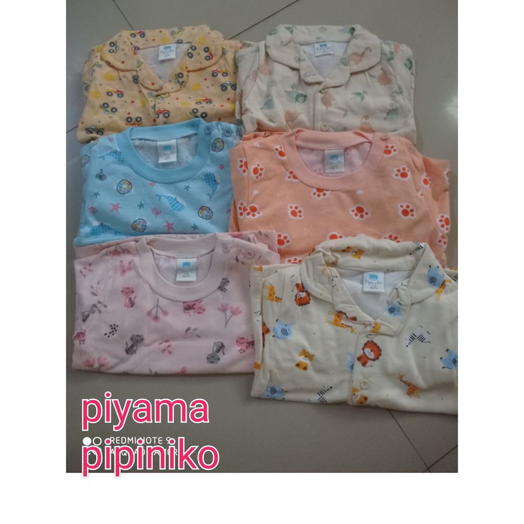 piyama setelan baby baju tidur pipiniko cowok & cewek