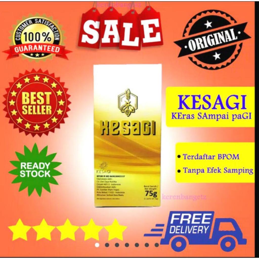 Kesagi Original eceran atau sachet - Minuman Serbuk Madu Herbal Penambah Stamina Pria Perkasa