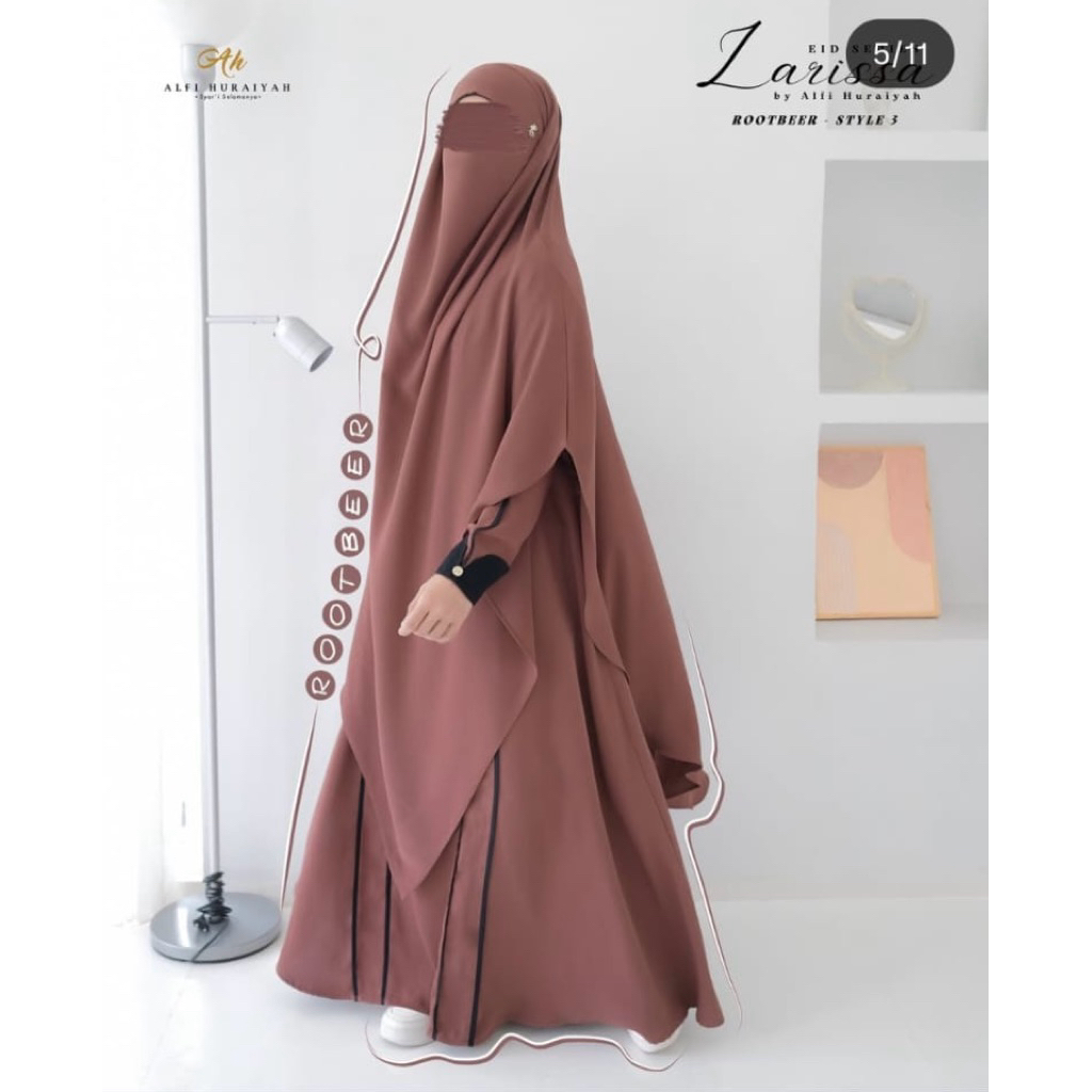 Gamis Alfi Huraiyah  Set,Larisa Series.