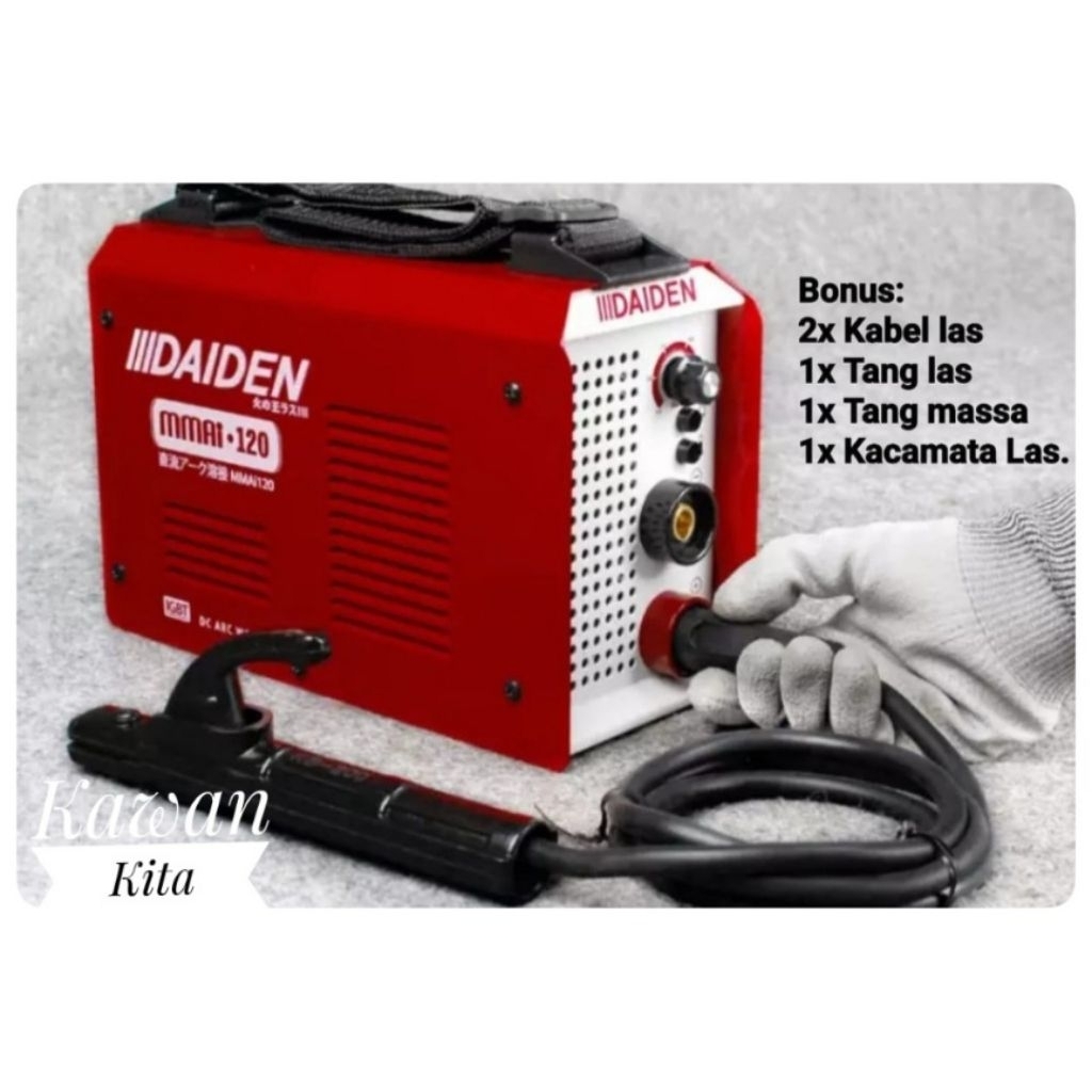 DAIDEN MESIN TRAVO LAS INVENTER 120A / MMAI 120 DAIDEN / WELDING MMAI 120