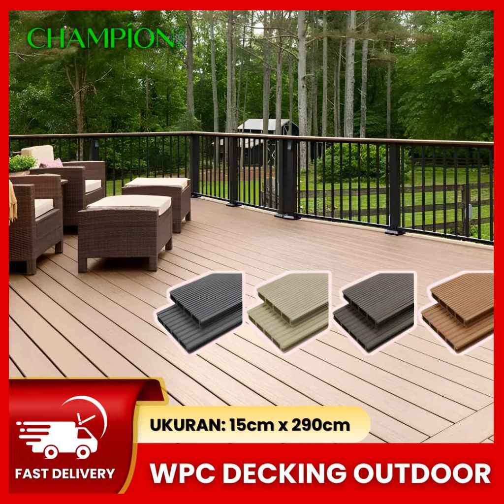 WPC Decking  Outdoor CHAMPION | Lantai Decking Kayu WPC