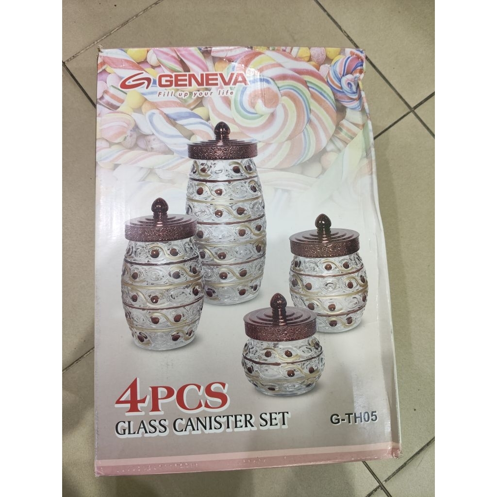 Geneva 4 pcs toples kaca