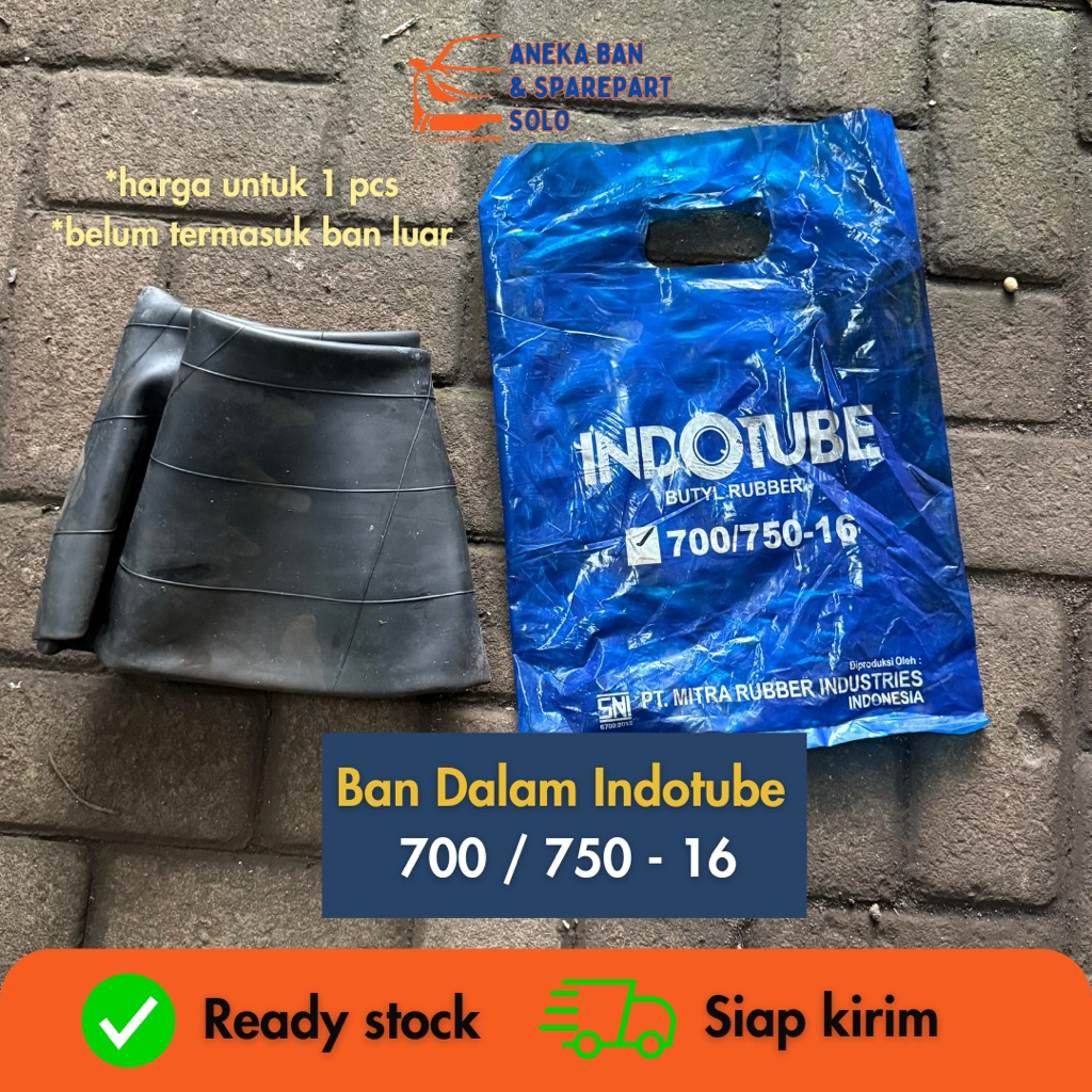 [READY] Ban Dalam Indotube 700/750 - 16 HD & Flap R16 Indotube