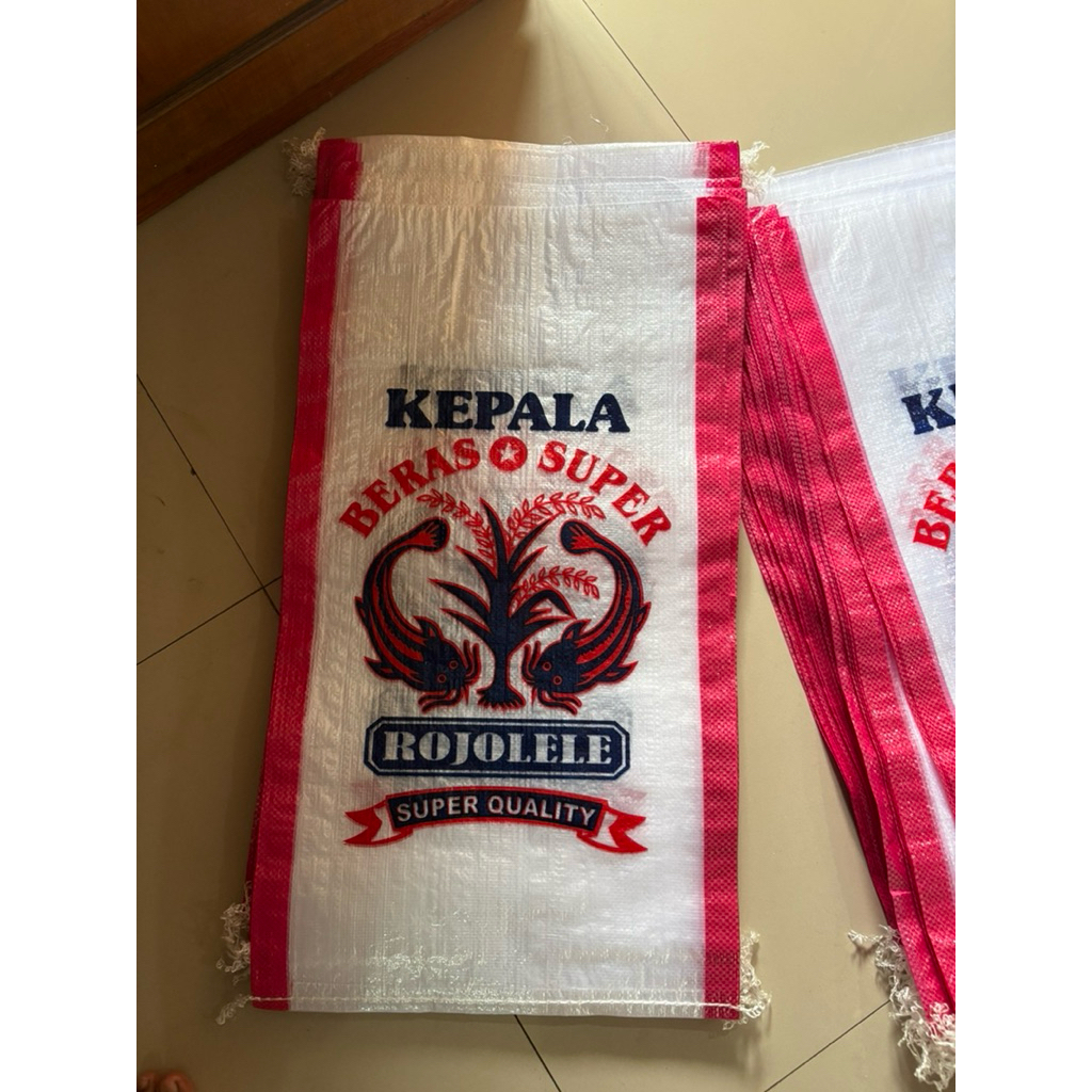 karung beras 20kg cap rojo lele