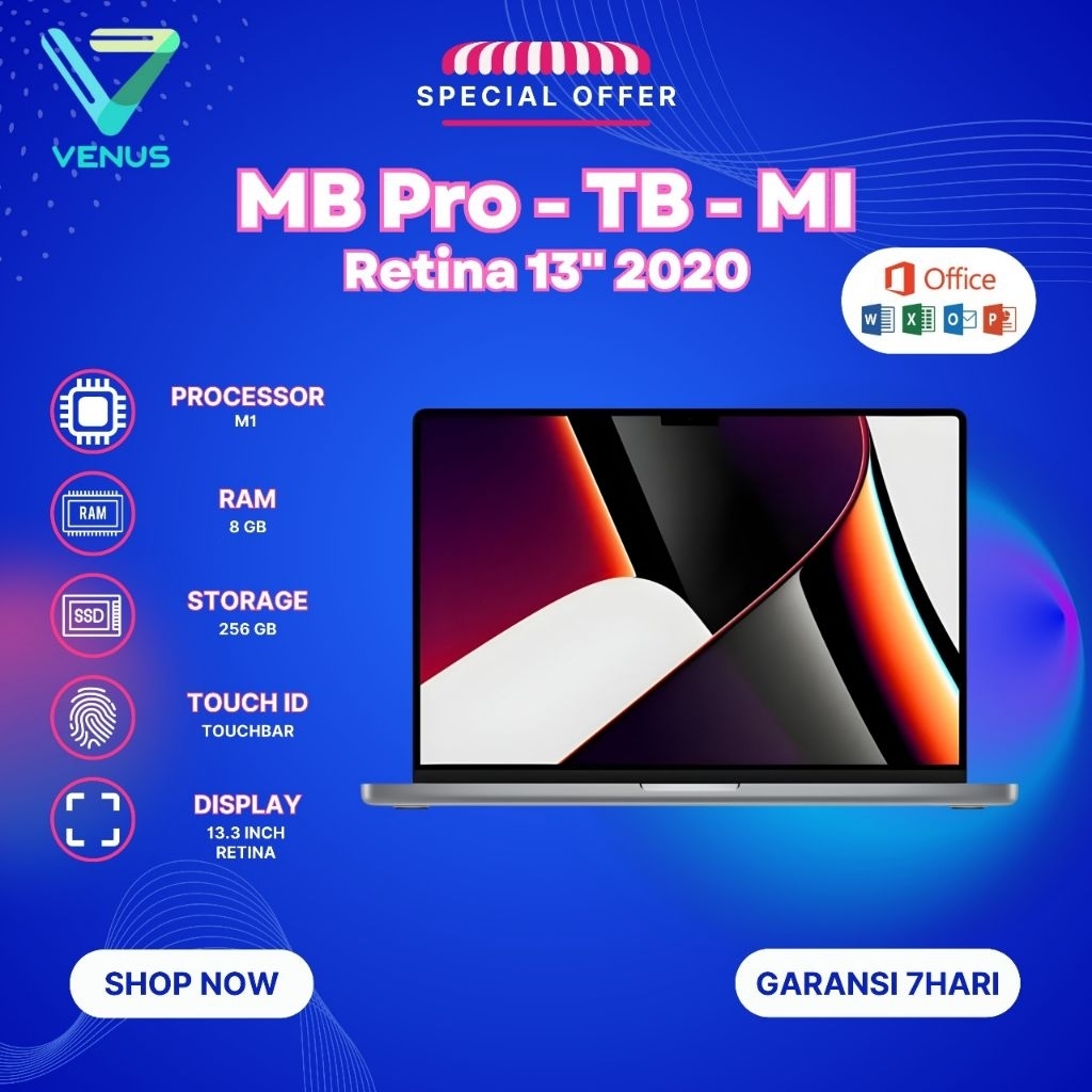 MBP RETINA M1 2020 APPLE CHIP M1 8/256GB