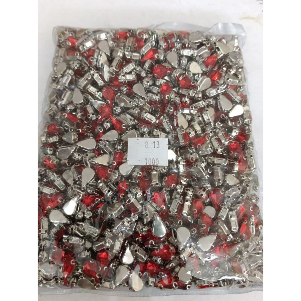 (GROSIR) PAYET CANGKANG TETES AKRILIK 8X13 mm 1 PACK (-+1000 Pcs)