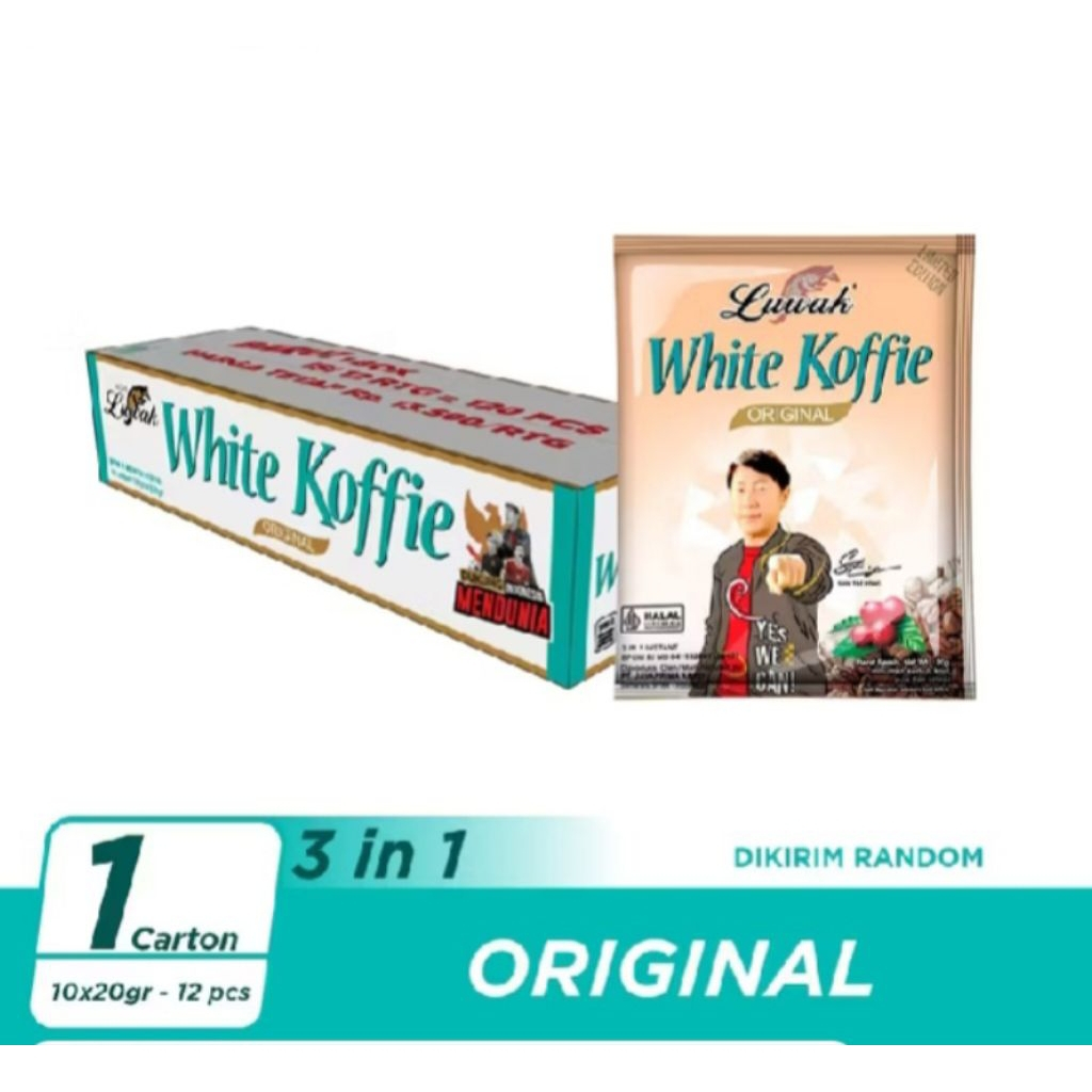 Kopi Luwak White Koffie Original 1DUS 12 Renceng
