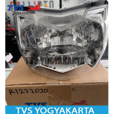 LAMPU DEPAN/HEADLAMP ASSY TVS NEO XR KODE R1222020 lampu depan set untuk motor bebek TVS NEO XR