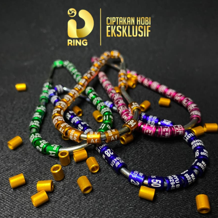 ID RING ~ Custome Ring Burung Pleci, Konin, sogon Ukuran 2,2 & 2,5 & 2,7 mm | Burcil