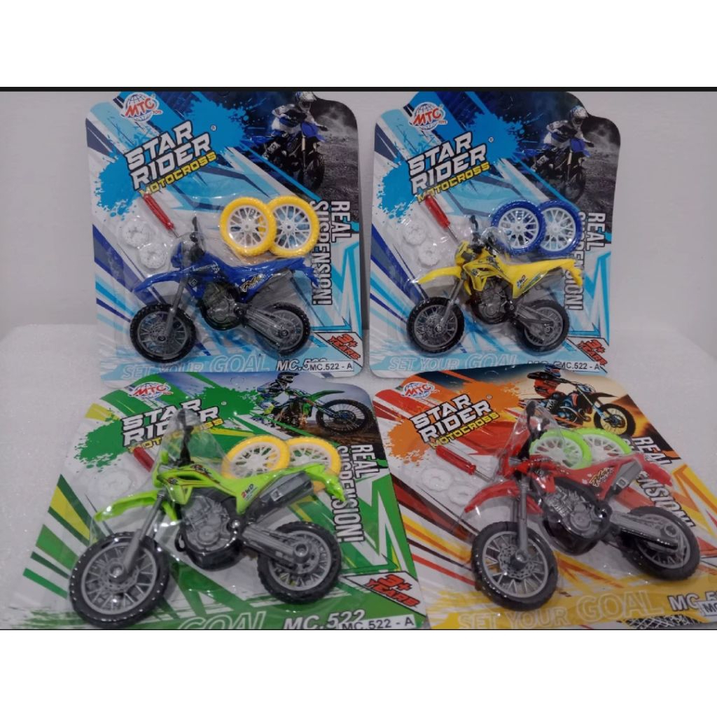 Mainan Miniatur Motor Trail/Motocross Star Rider