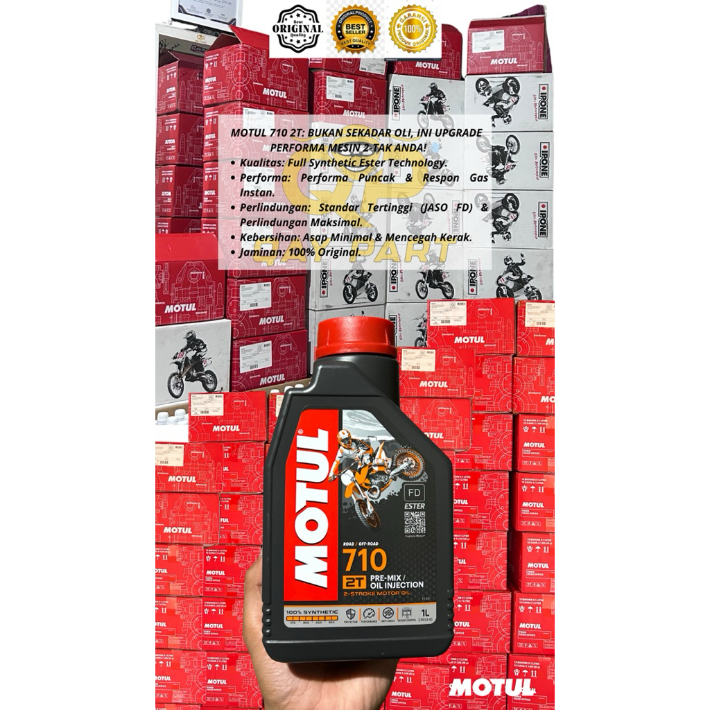 100% ORIGINAL BERGARANSI MOTUL 710 2T OLI TERBAIK MOTUL 710 2T: BUKAN SEKADAR OLI, INI UPGRADE PERFO