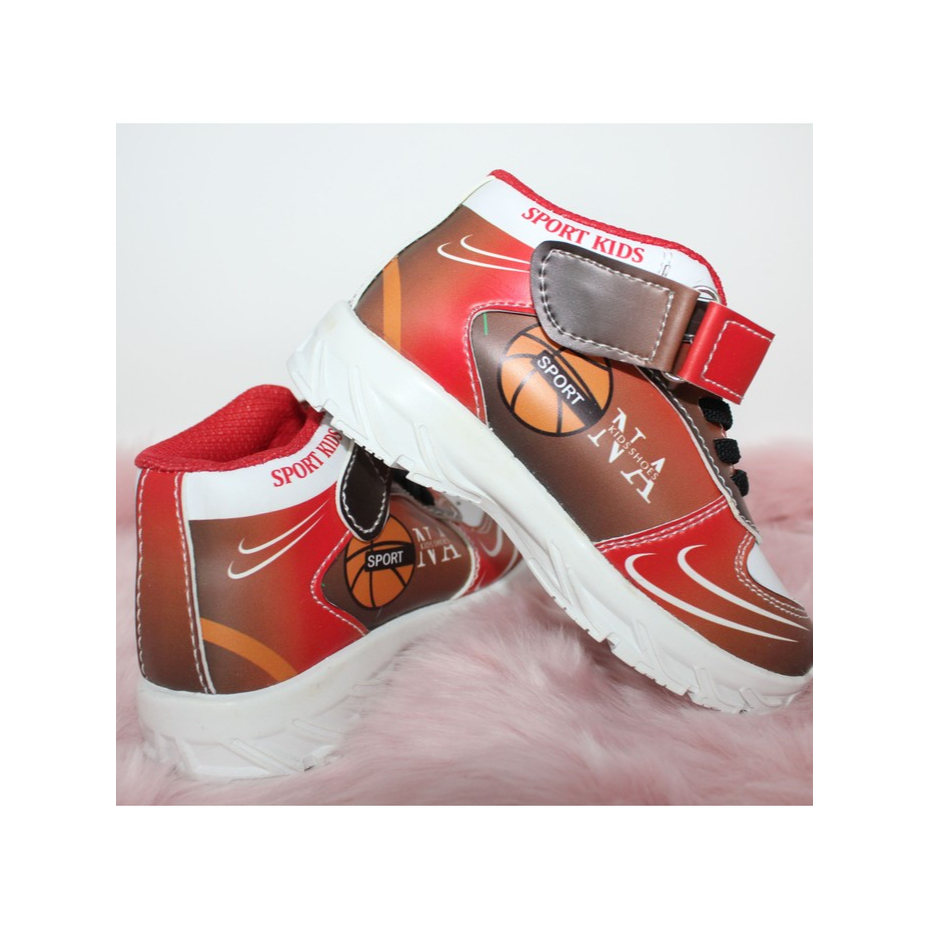 JORDAN NA BOLA SEPATU MODEL HIGH VELCRO|| SEPATU ANAK COWOK