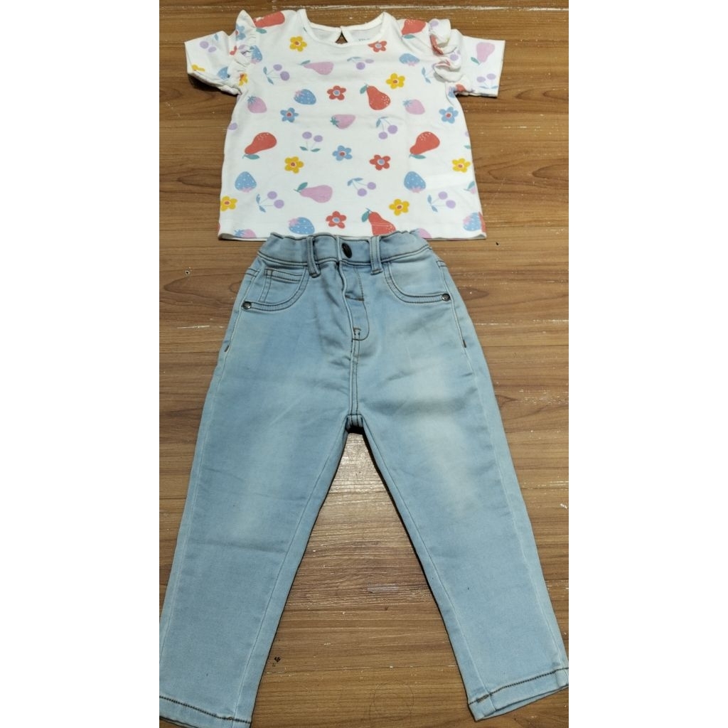 setelan anak perempuan max fashion 1-2thn.