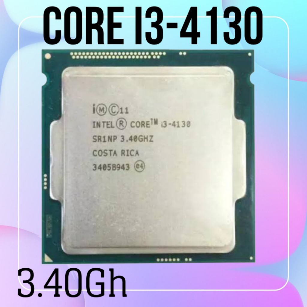 Core i3-4130 prosesro Intel GEN4 haswell processor
