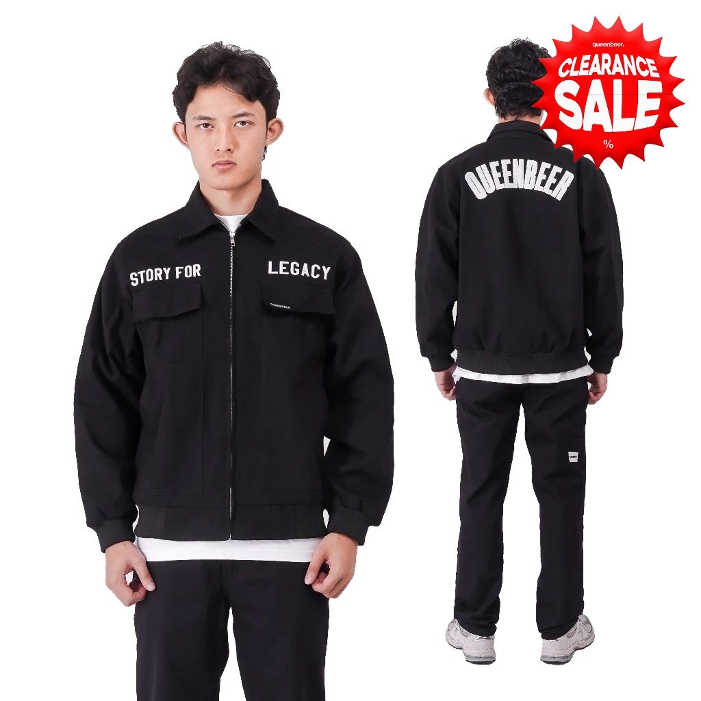 Queenbeer - Work Jacket Barker Black