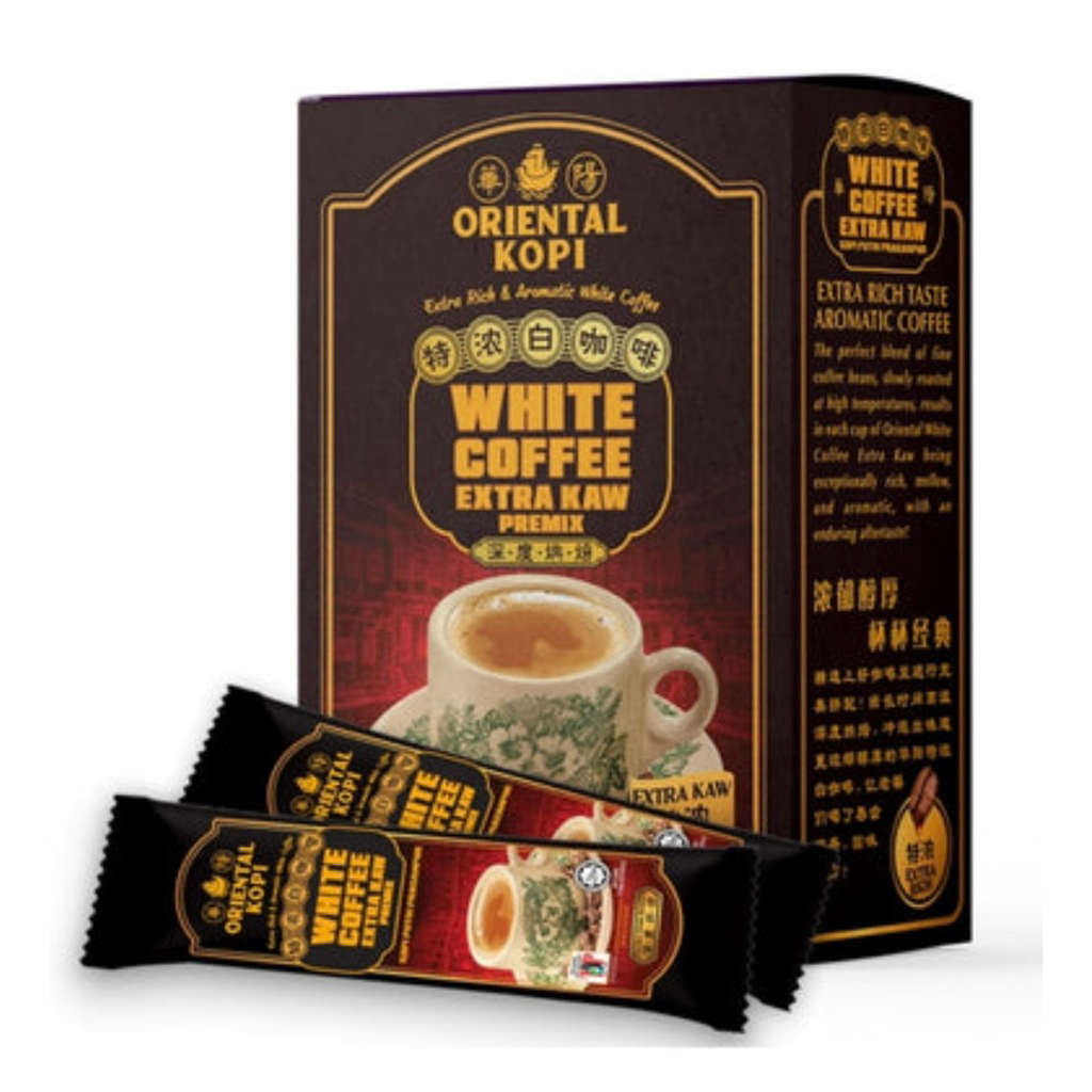 Oriental Kopi White Coffee Extra Kaw Malaysia (1  pcs 40g) Kopi Putih Kuat dan Aromatik Halal