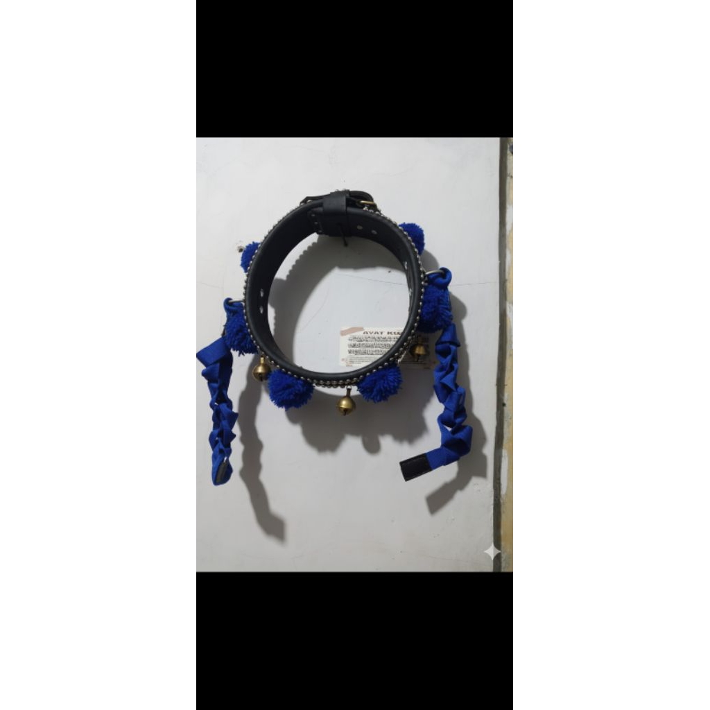 Gongseng domba, kalung domba bahan full kulit asli gratis talii