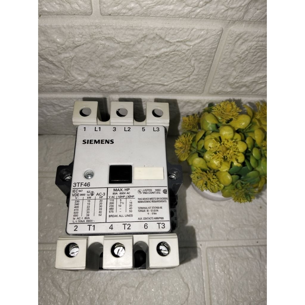 KONTAKTOR SIEMENS 3TF46 80A 110V KONTAKTOR SIEMENS 3TF4622-OAFO
