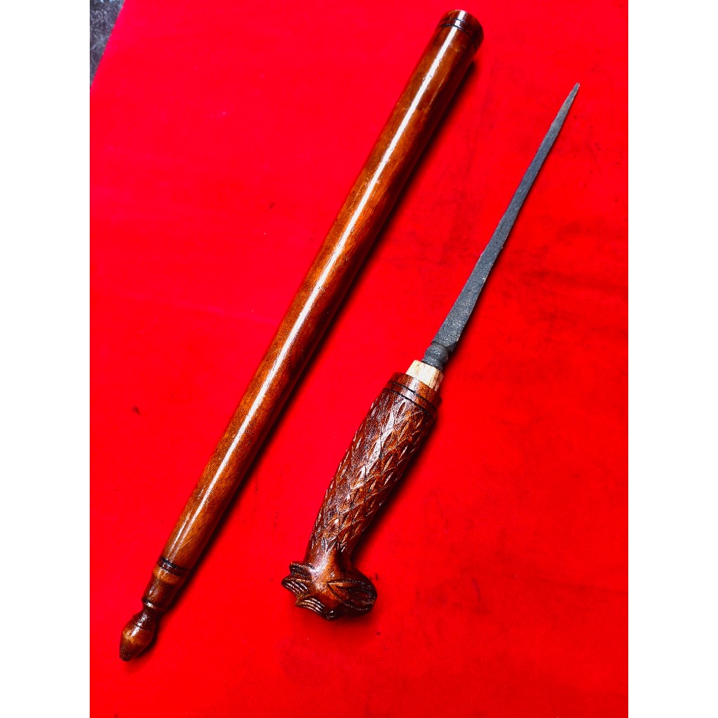 Tongkat Komando Tombak Menur Pamor Keleng