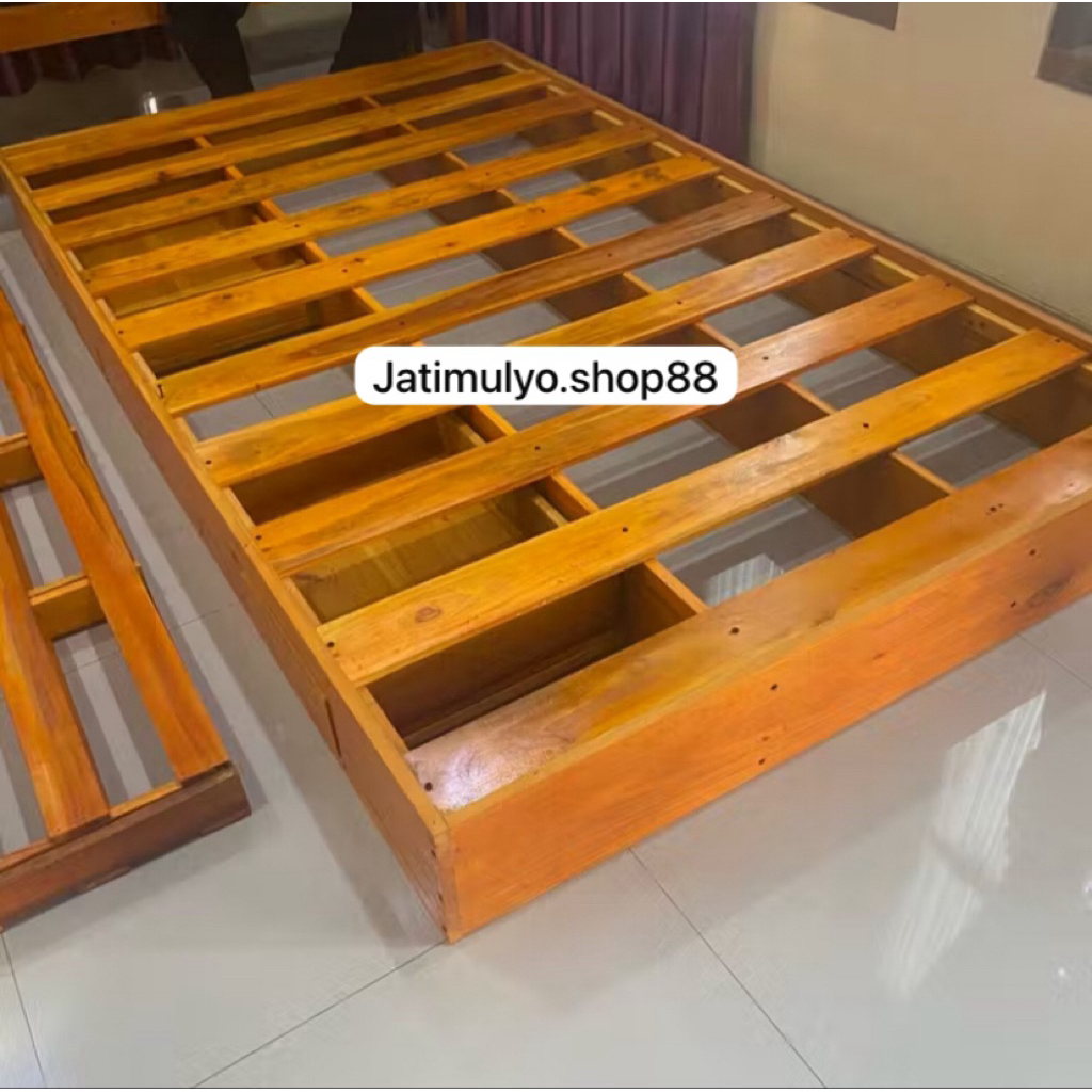 dipan kasur+laci/dipan/kasur estetik dan minimalis