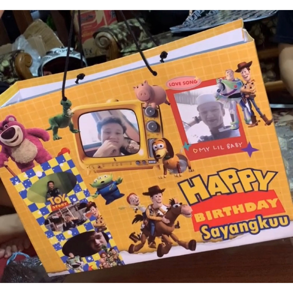 Paperbag custom kartun aesthetic