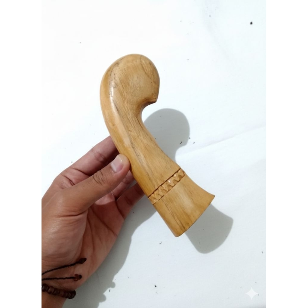 Gagang | Perah | Handle Golok Jengkol kayu jati belanda