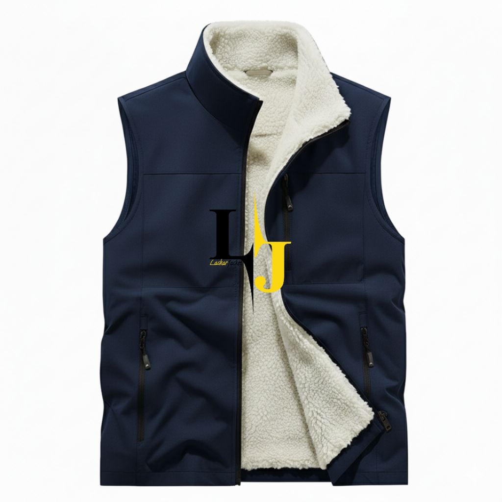 LaskarJacket | Rompi Pria Katun Tebal Lapis Bulu Lembut