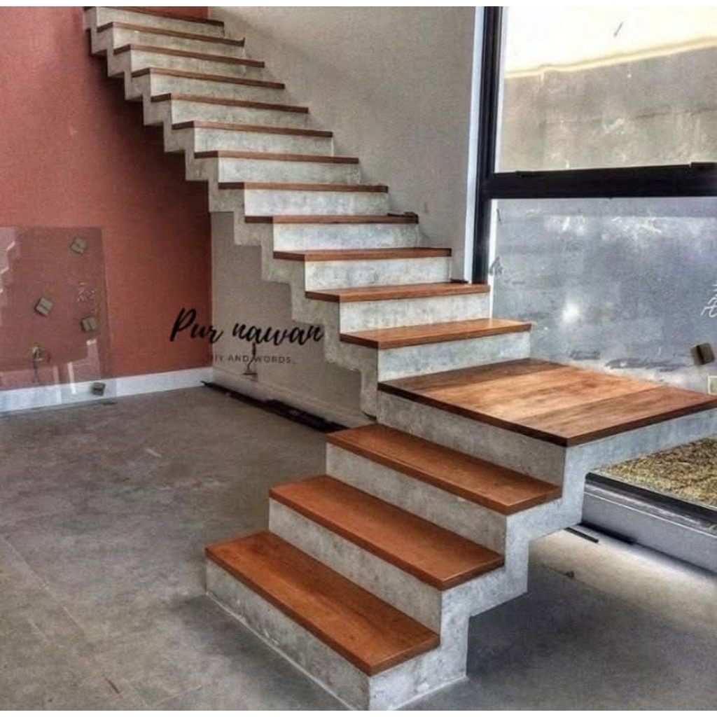 lantai/Trap ambalan tangga kayu jati