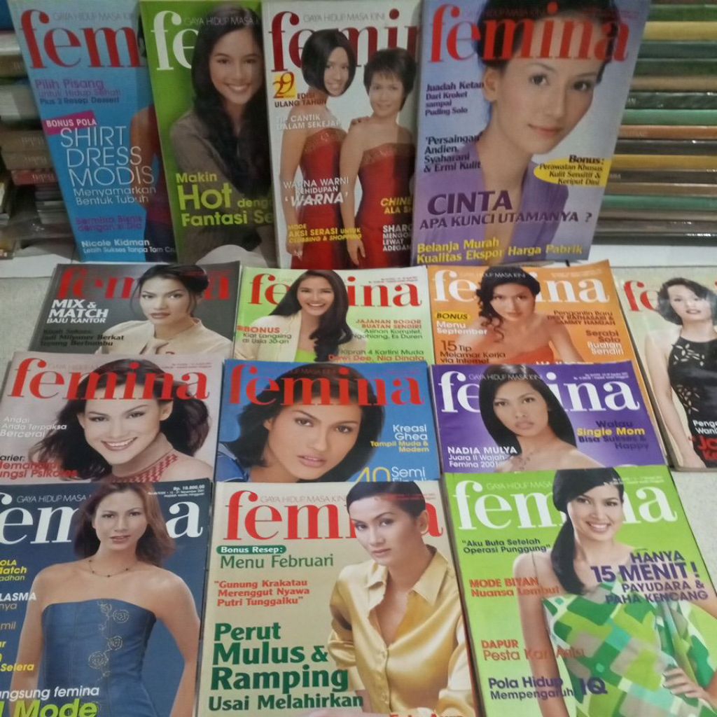 Majalah  Femina 2001. 2002 .bebas pilih  [preloved]