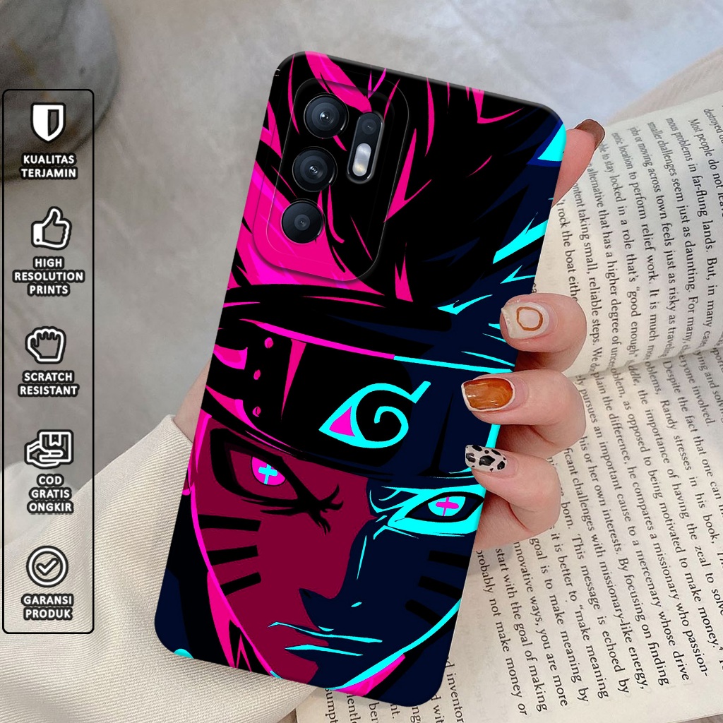 Softcase Premium For Oppo Reno 6 - Case For Oppo Reno 6 [ NRUTO ] - Casing Hp - Mika Hp - Cover Hp- 