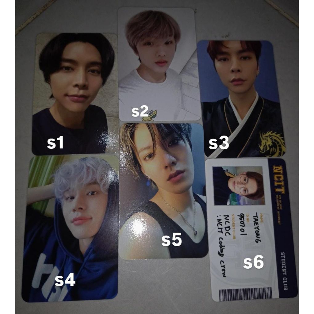 (Ready CLEARANCE Baca Desc) Photocard PC Jhonny Yuta Jisung Jungwoo Taeyong WayV NCT 127 | Dicon Nat