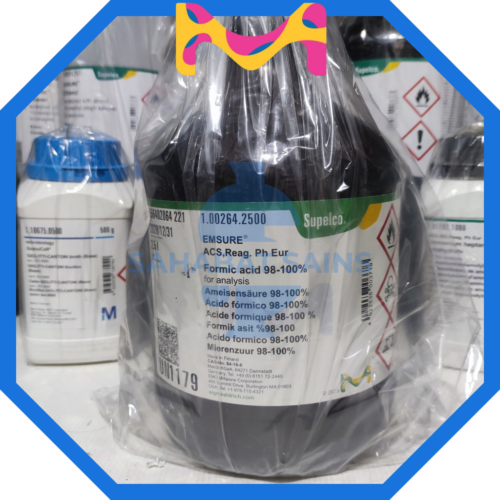 FORMIC ACID 2,5 LITER 100264 / ASAM FORMAT / HCOOH ORIGINAL