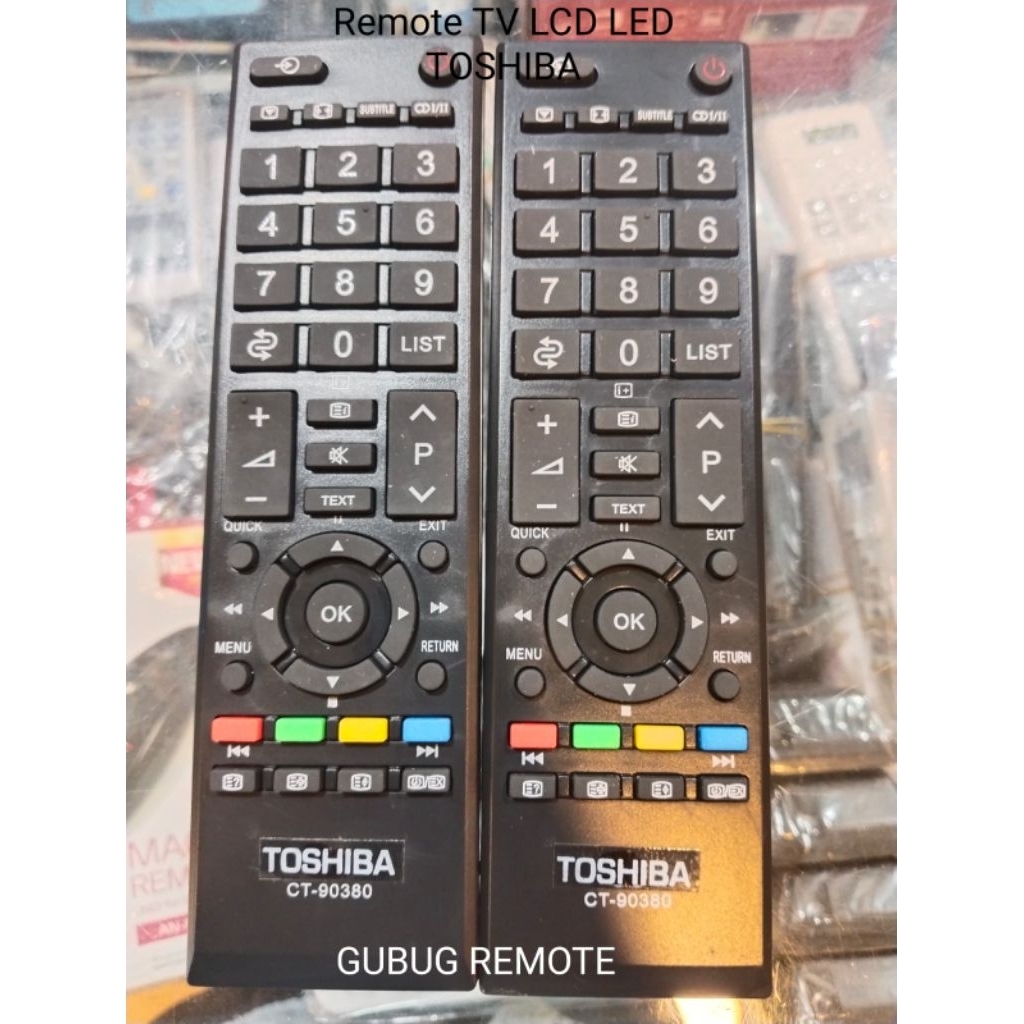 REMOTE REMOTE TV TOSHIBA LCD LED CT-90380