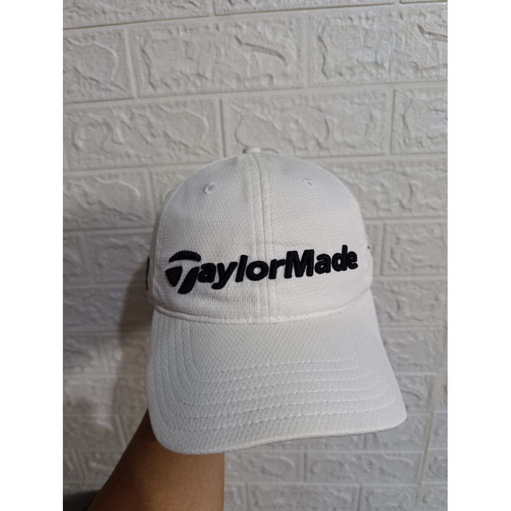 topi golf pria taylormade rbz polyester white