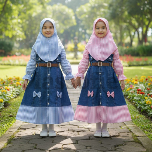 PROMO GAMIS MEWAH SERBA 50 RIBU | REAL PICK |  Gamis aisyah Rompi Brokat Anak Usia 3-10 Tahun Bahan 